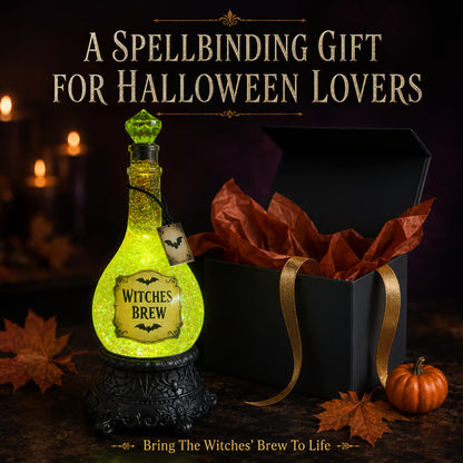 🧙💜Lighted Witches’ Brew Poison Bottle Glitter Globe(📦Buy 2 Free Shipping)