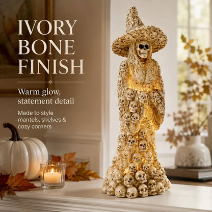 💀🧙‍♀️Skeleton Witch Ornament