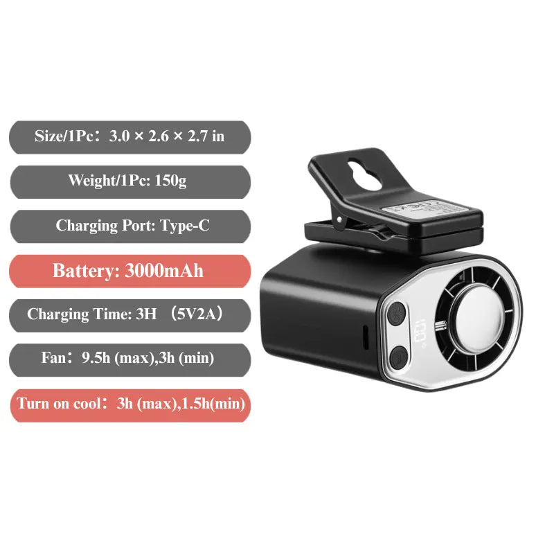 Semiconductor Cooling Clip-On Fan