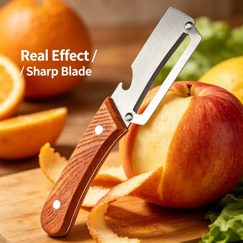 🥕🔥 Multifunctional Kitchen Vegetable Peeler – Stainless Steel Blade, Ergonomic Handle & Ideal for Fruits and Vegetables ✨