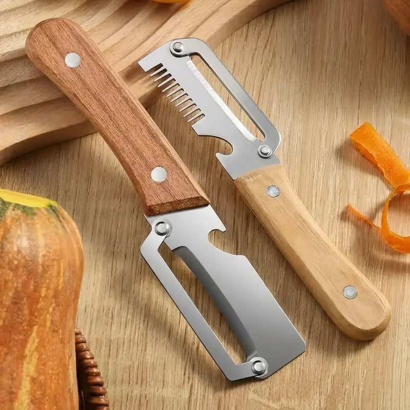 🥕🔥 Multifunctional Kitchen Vegetable Peeler – Stainless Steel Blade, Ergonomic Handle & Ideal for Fruits and Vegetables ✨