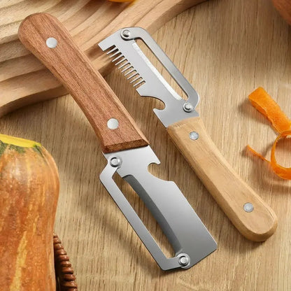 🥕🔥 Multifunctional Kitchen Vegetable Peeler – Stainless Steel Blade, Ergonomic Handle & Ideal for Fruits and Vegetables ✨