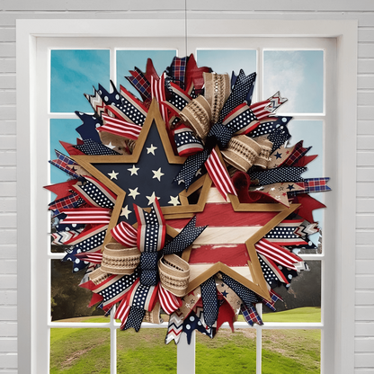 🌸Flash Sale-60% Off🔥Honor the Journey: The Hand-Crafted 250th Anniversary Tribute Wreath