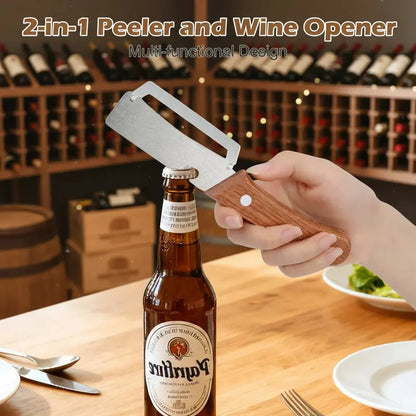 🥕🔥 Multifunctional Kitchen Vegetable Peeler – Stainless Steel Blade, Ergonomic Handle & Ideal for Fruits and Vegetables ✨