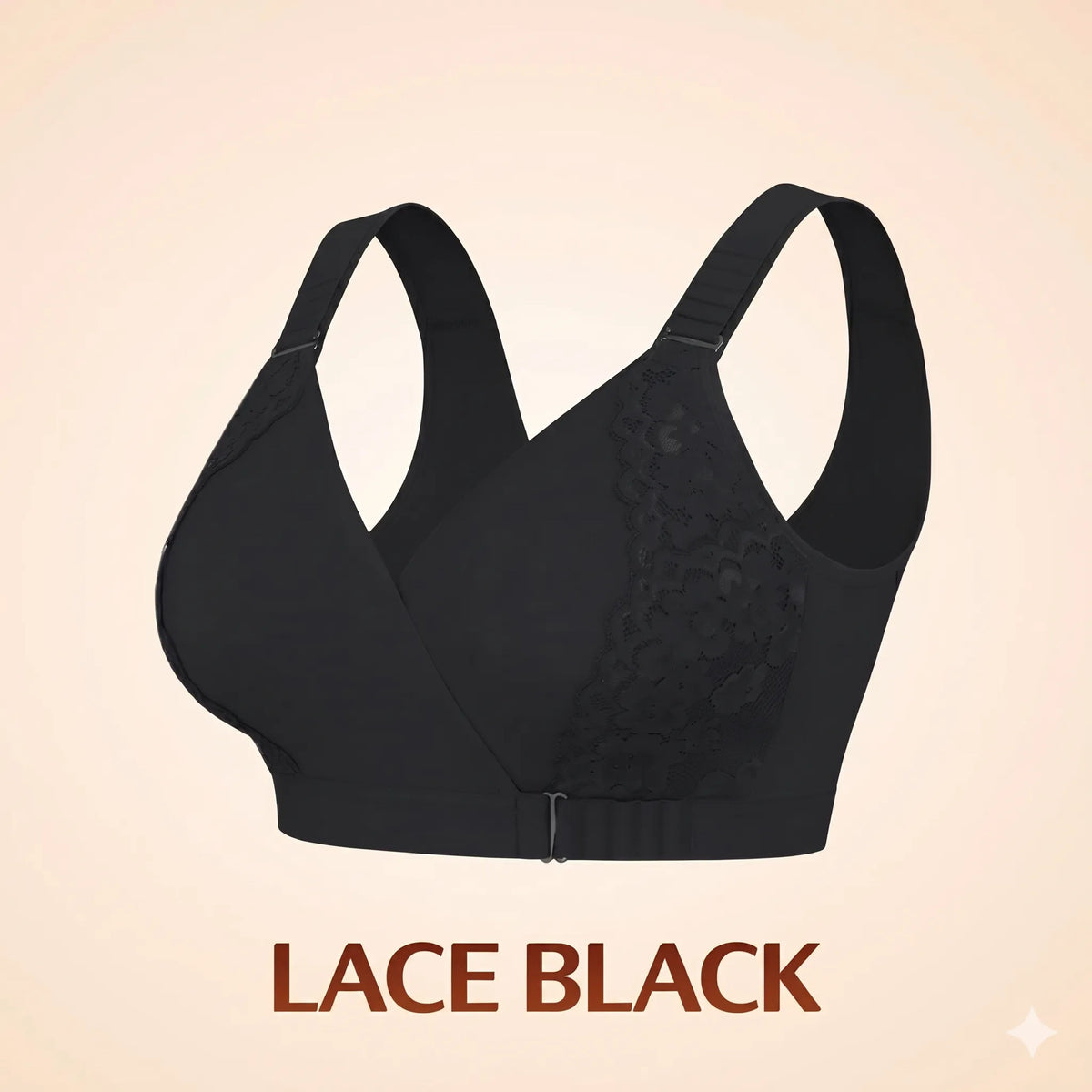 EaseWrap™ Front-Closure Wireless Comfort Bra – Adjustable Straps & Gentle Support