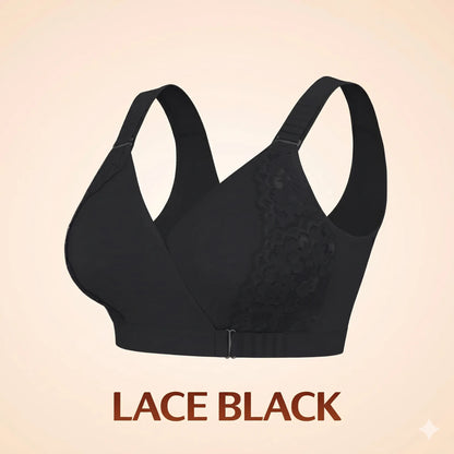 EaseWrap™ Front-Closure Wireless Comfort Bra – Adjustable Straps & Gentle Support