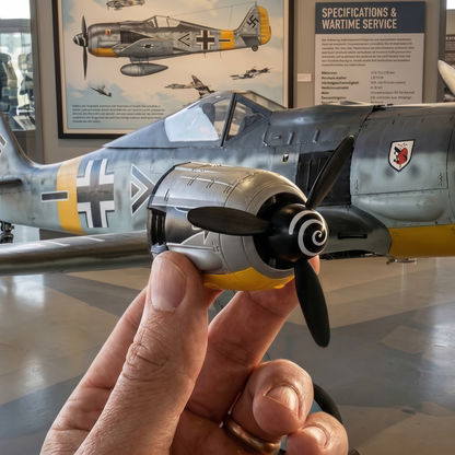 Vintage Aircraft Propeller Car Air Freshener – Airflow-Powered Aromatherapy Ornament