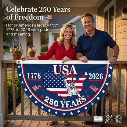 250th Independence Milestone 🎉 Commemorative USA Fan Flag