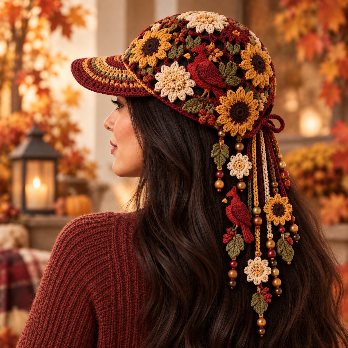 🔥Last Day 49% OFF 🍂 Women’s Handmade Crochet Autumn Baseball Cap
