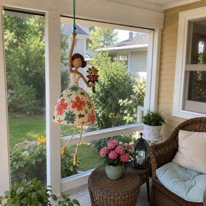 Whimsical Dancing Lady Hanging Ornament