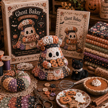 🧵49% Off Last Day - 👻Little Ghost’s Cozy Halloween DIY Patchwork Kit