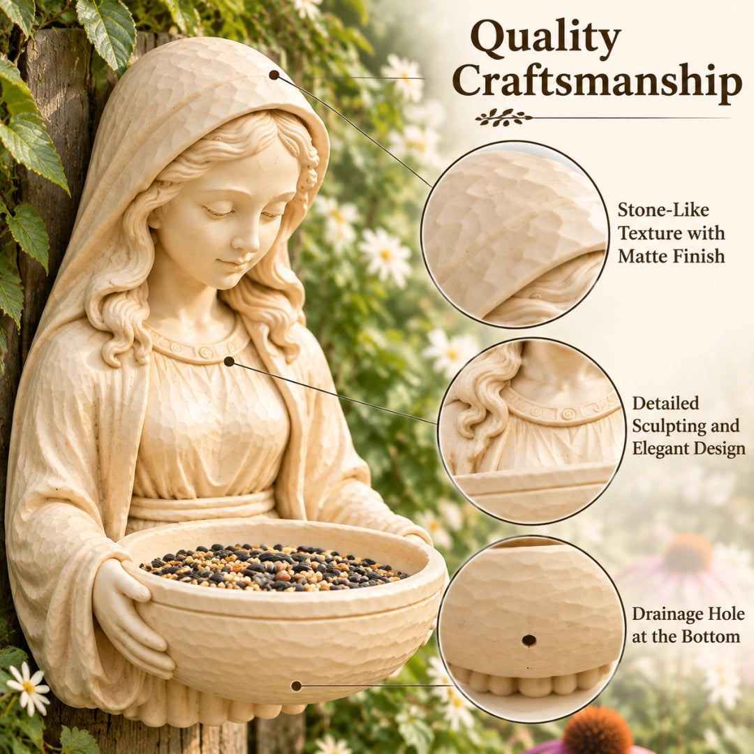 Mary-Inspired Wall Mounted Bird Feeder