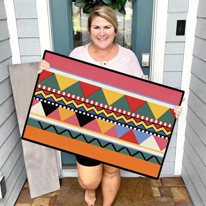 Washable Boho Doormat - Non-Slip & Pet-Friendly