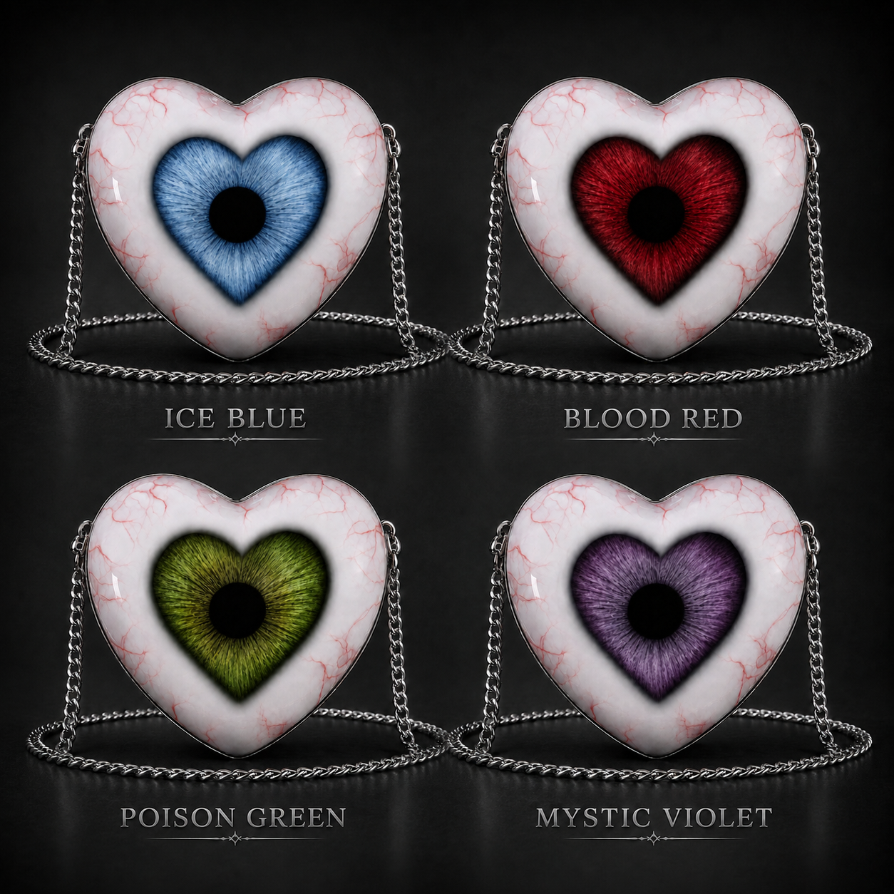 Gothic Heart Eye Statement Crossbody Bag