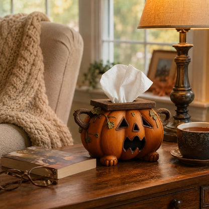Pumpkin Halloween Tissue Box Cover