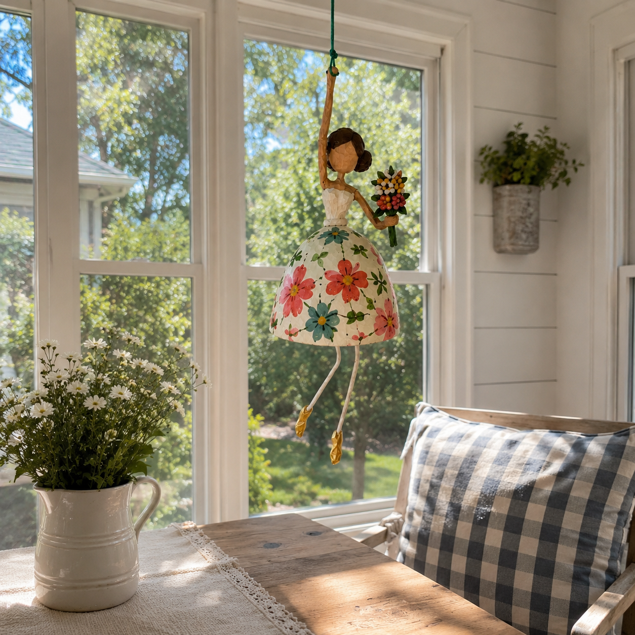Whimsical Dancing Lady Hanging Ornament