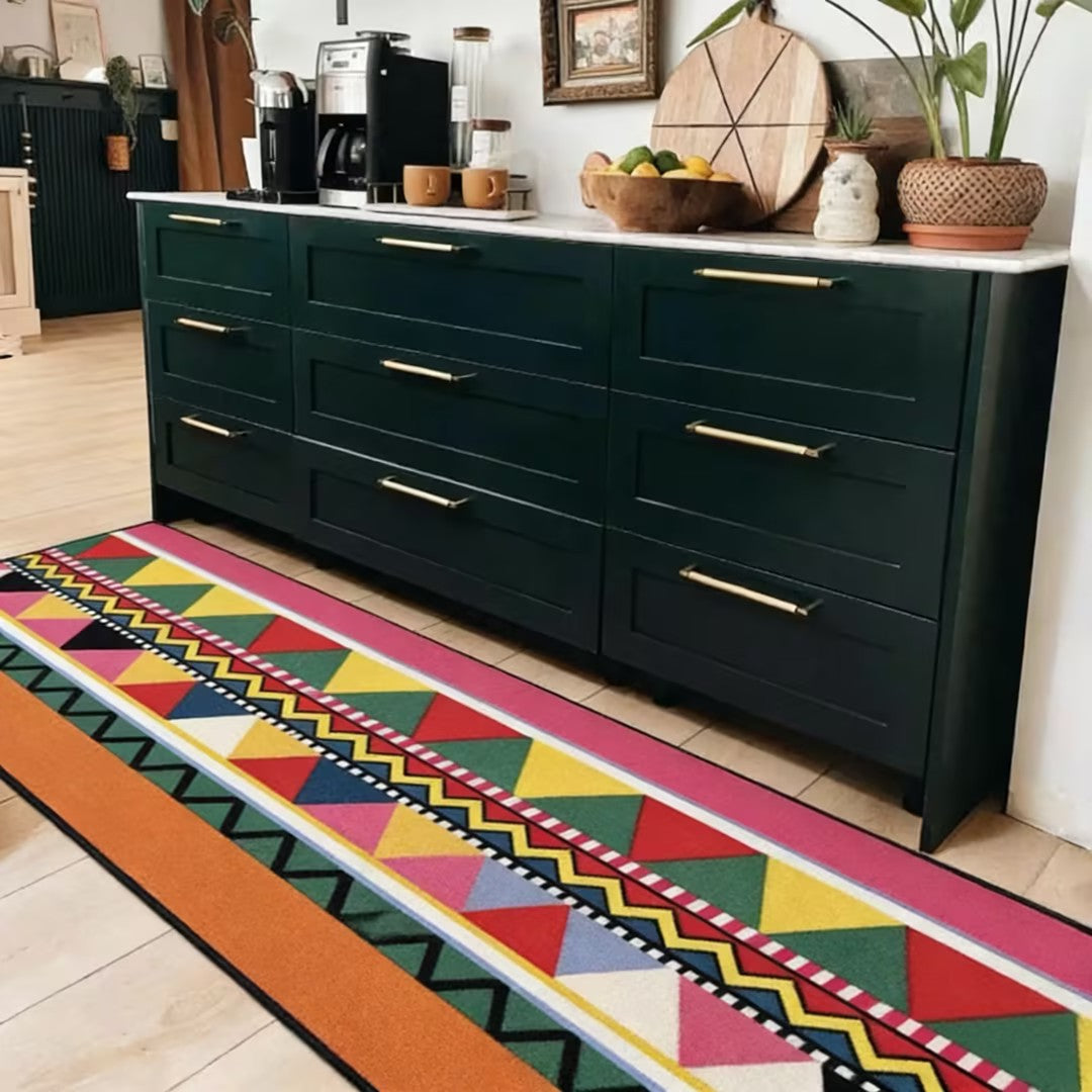 Washable Boho Doormat - Non-Slip & Pet-Friendly