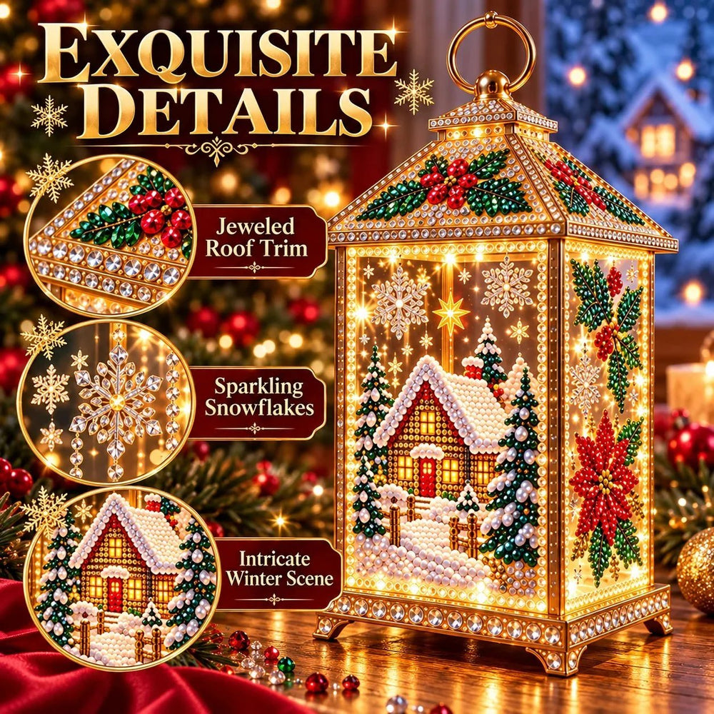 Detailed Christmas Diamond Art Lantern