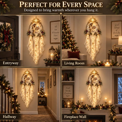 ✨ Holy Family Star Veil™ – Meaningful Christmas Wall Decor