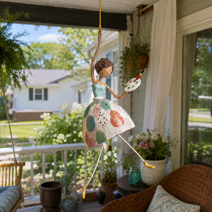 Whimsical Dancing Lady Hanging Ornament