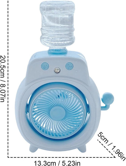 Portable Adjustable-Angle Humidifying Mist Fan