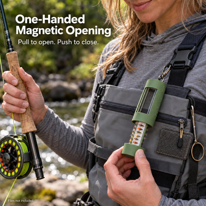 🔥LAST DAY 50% OFF - 🎣Wearable Fly Box – Portable Fly Fishing Storage Case