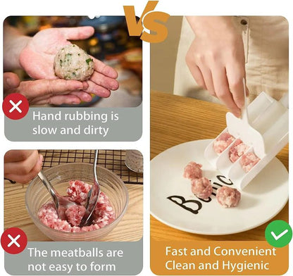 👩‍🍳 3-at-a-Time Meatball Shaper for Quick, Mess-Free Meal Prep