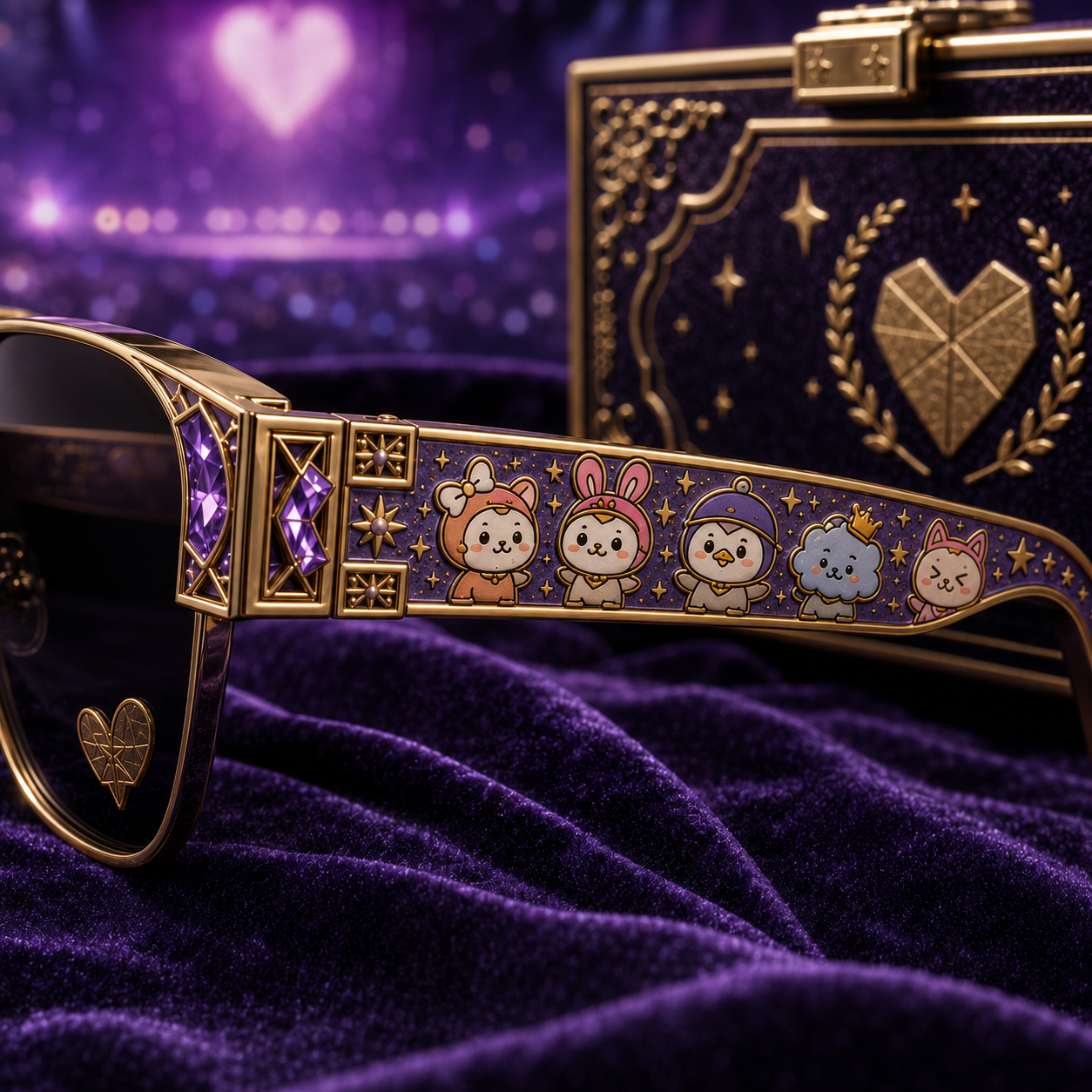 💜ARMY Premium fan support sunglasses💜✨🎶