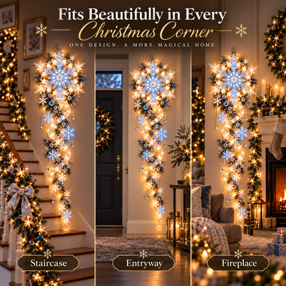 ❄️Giant Snowflake Blizzard Trail™- Let the Snowstorm Glow Indoors