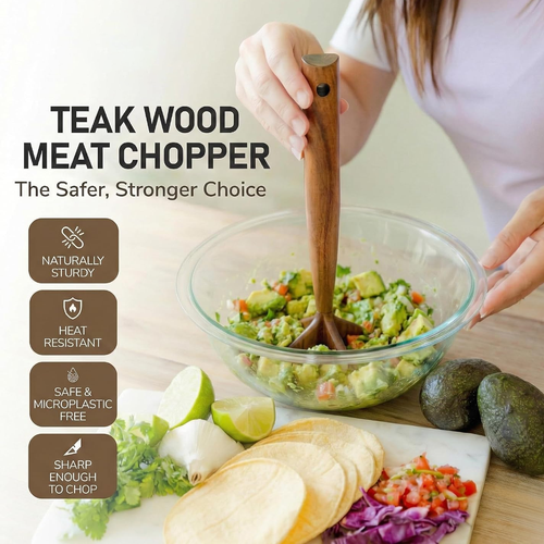 🔥Last Day 50% OFF🔥Teak Wooden Meat Chopper