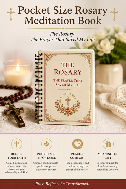 ✝️Pocket Size Rosary Meditation Book✝️The Rosary The Prayer That Saved My Life