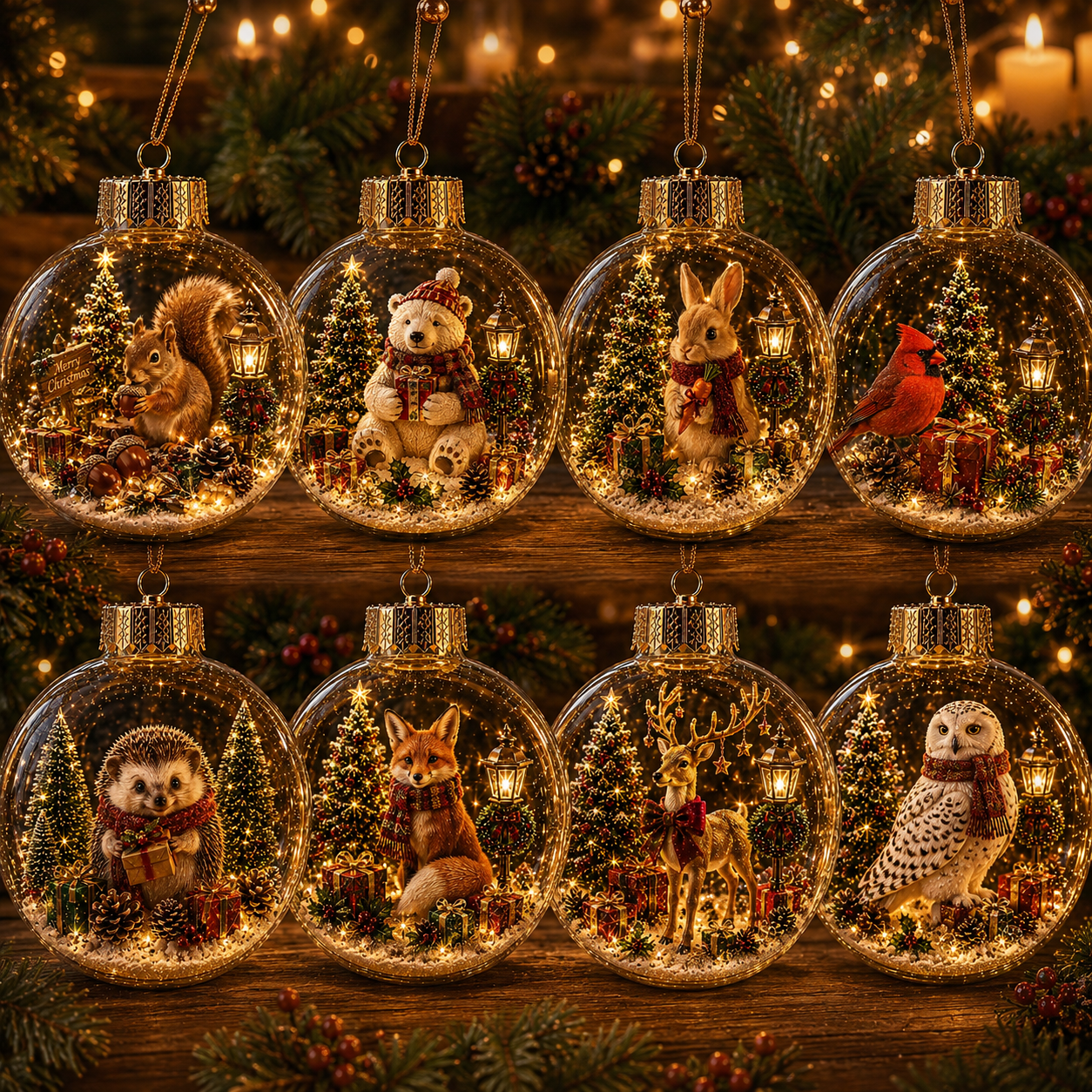 🎄✨ Magical Glass Christmas Ornaments