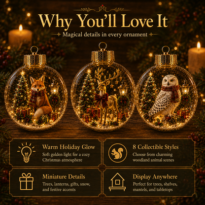 🎄✨ Magical Glass Christmas Ornaments