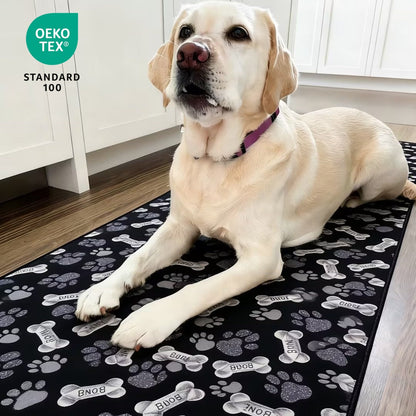 Puppy Paw Washable Runner Rug - Non-Slip & Pet-Friendly