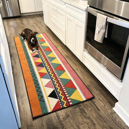 Washable Boho Doormat - Non-Slip & Pet-Friendly