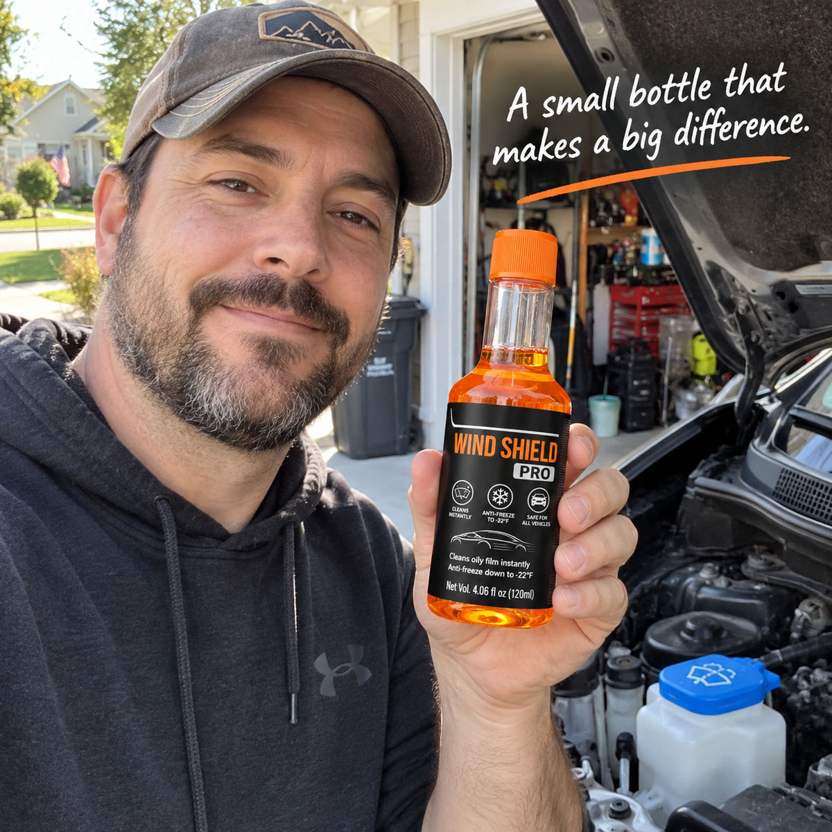 Car owner with Windshield Pro