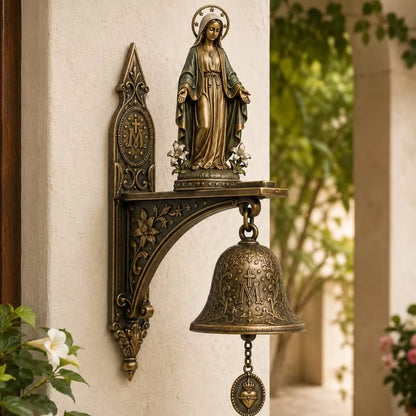 Vintage Virgin Mary Porch Blessing Bell