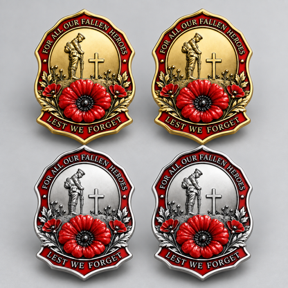Limited Edition Red Poppy Remembrance Brooch – For All Our Fallen Heroes