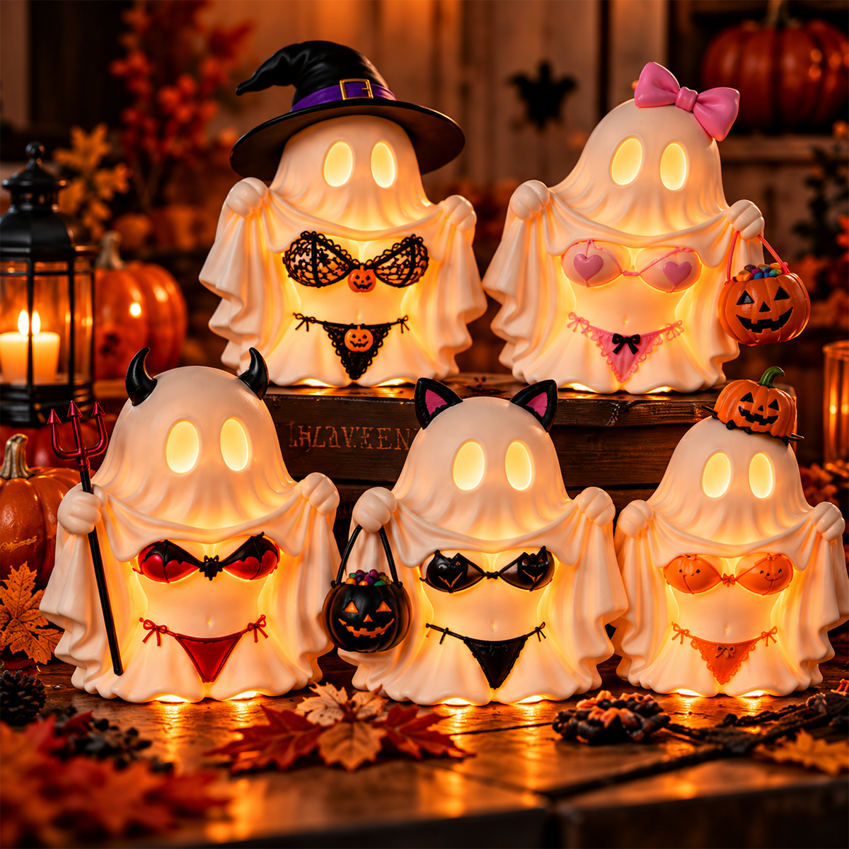 Cheeky Ghost Halloween Decor