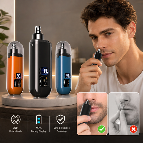 👃 Smart Electric Nose Hair Trimmer |  Painless Grooming & Waterproof Design | Perfect Personal Care Gift 🎄✨