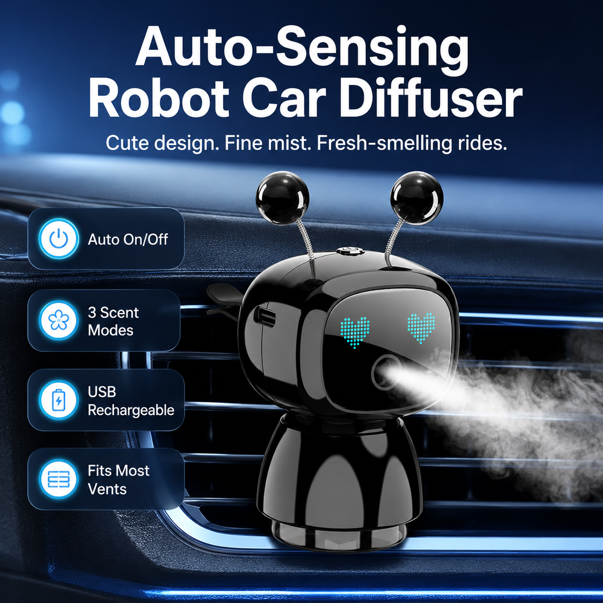 Auto-Sensing Robot Car Diffuser