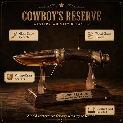 Cowboy’s Reserve Western Blade Whiskey Decanter
