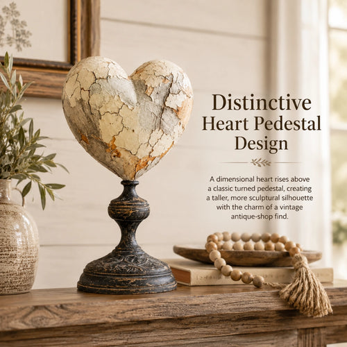 Vintage Two-Cardinal Keepsake Heart