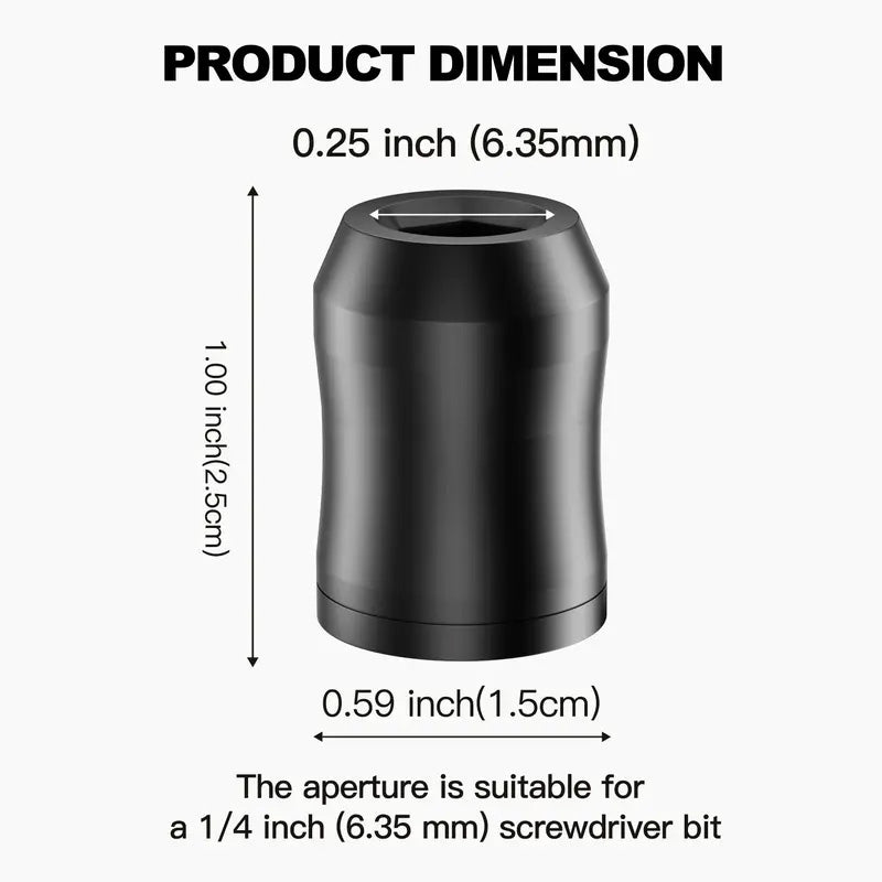 🪛🧲Strong Magnetic Screw Ring: 1/4 Inch/ 6.35 mm Universal Magnetic Screw Holder