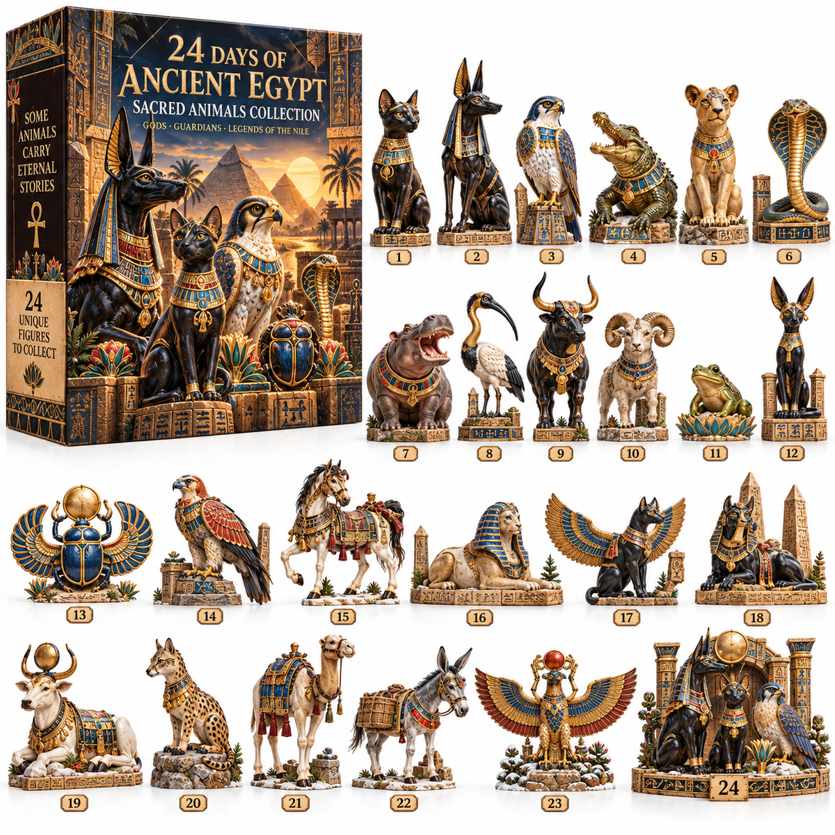 🐈‍⬛🏺 Secrets of Ancient Egypt™ – 24 Sacred Animals, Guardians & Symbols to Discover and Collect