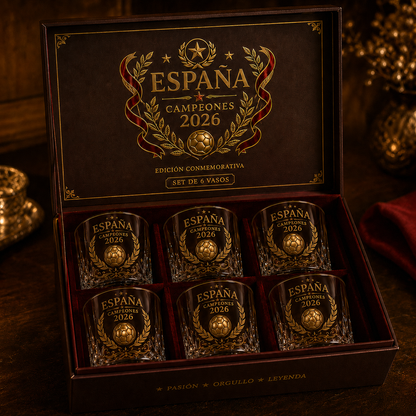 España 2026 Football Legacy Whiskey Decanter & Glass Set