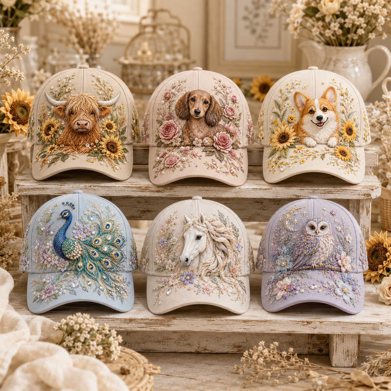 🔥 Last Day 69% OFF – 🦬✨ 3D Highland Cow Cap