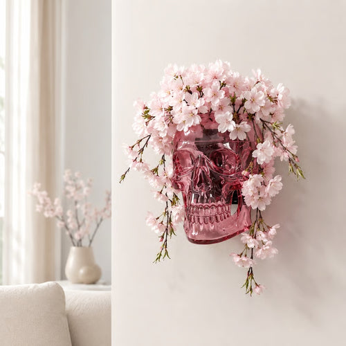 Gothic Skull Wall Vase
