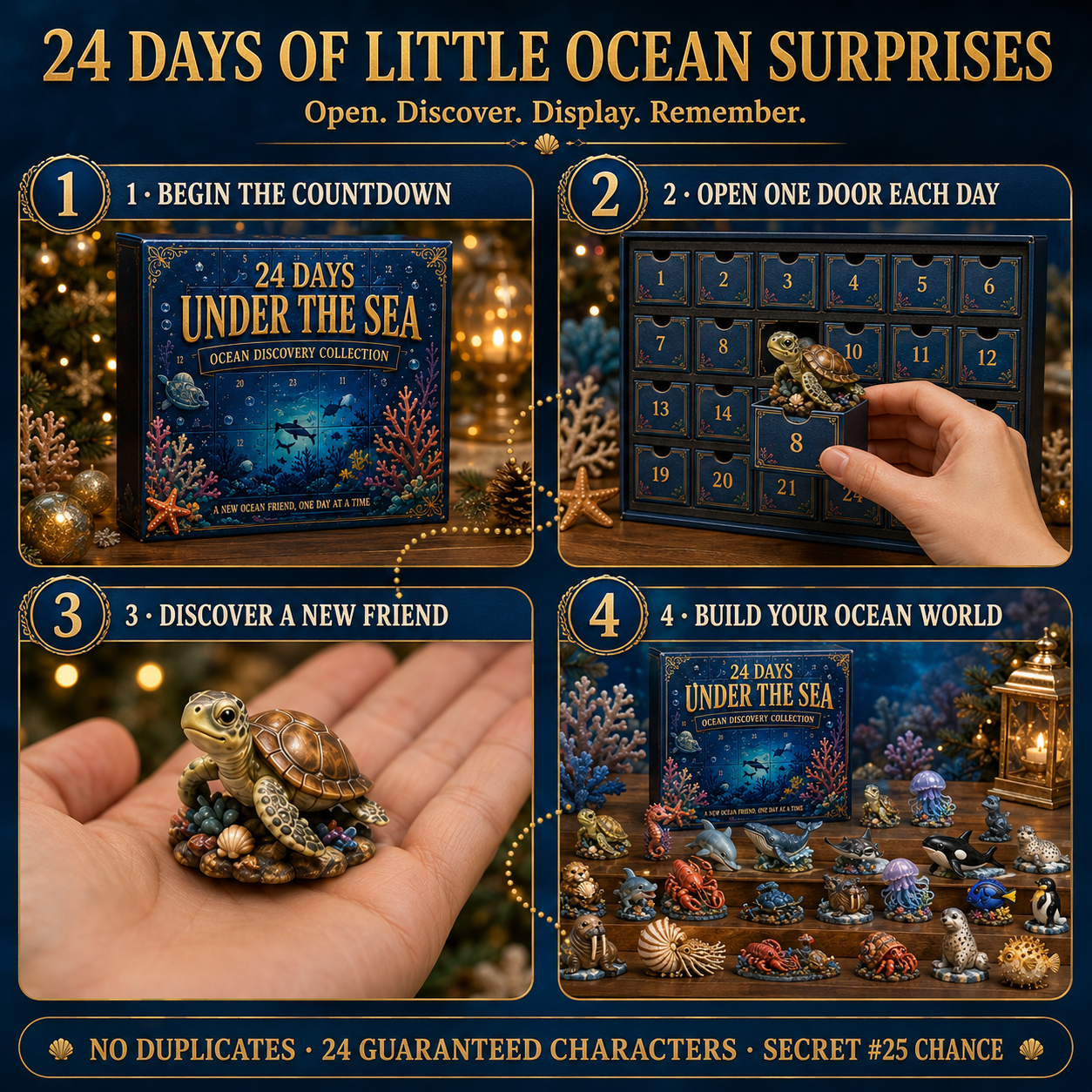 🌊 24 Days Under the Sea Ocean Discovery Countdown Calendar