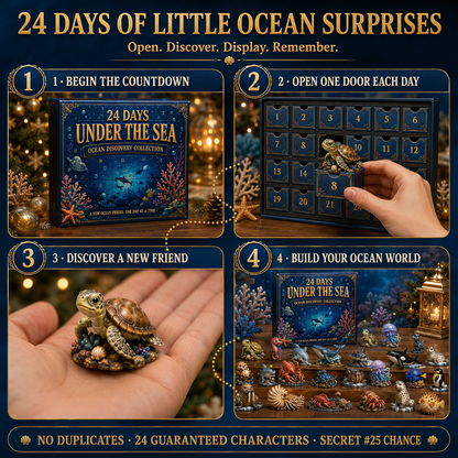🌊 24 Days Under the Sea Ocean Discovery Countdown Calendar